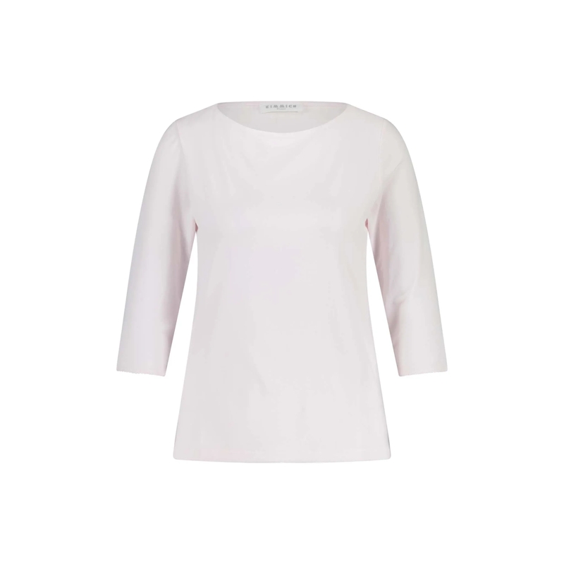 Kimmich Trikot T-shirt à manches 3/4 Shirt aus Viskose-Crêpe Hellrosa