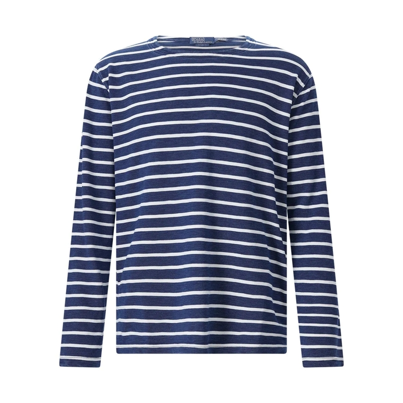 Polo Ralph Lauren Polohemd Gestreifter Pullover blau