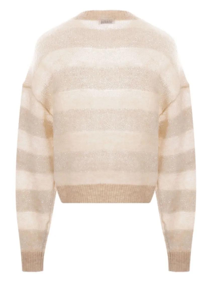 Brunello Cucinelli - Wool Crewneck Sweater - Größe L - beige