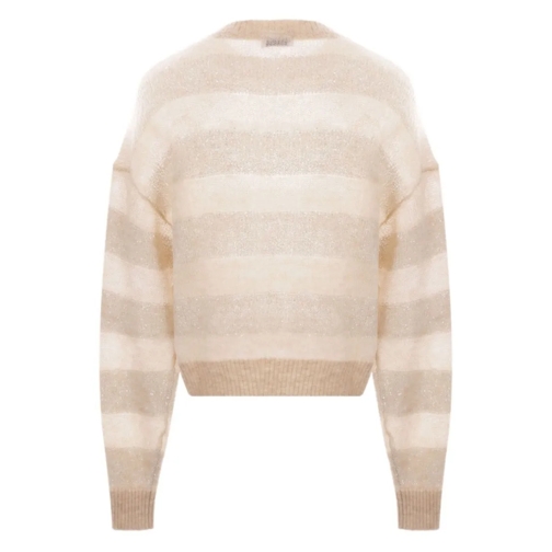 Brunello Cucinelli Pullover Wool Crewneck Sweater Neutrals