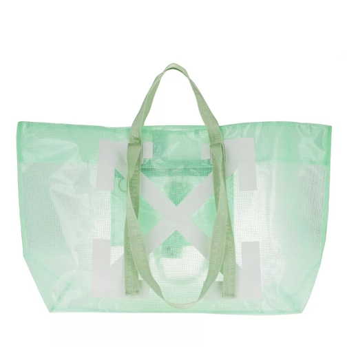 Off-White Commercial Tote Light Green White Tote