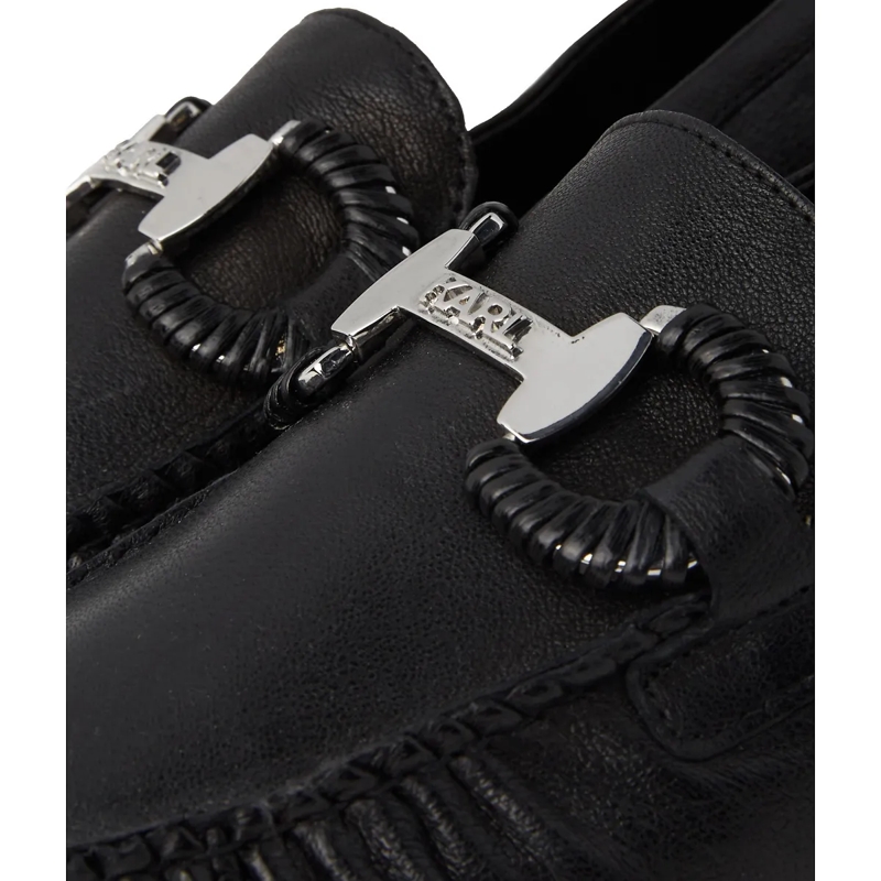 Karl Lagerfeld Pumps Eleia Brooch Loafer Black Lthr(Image 4)
