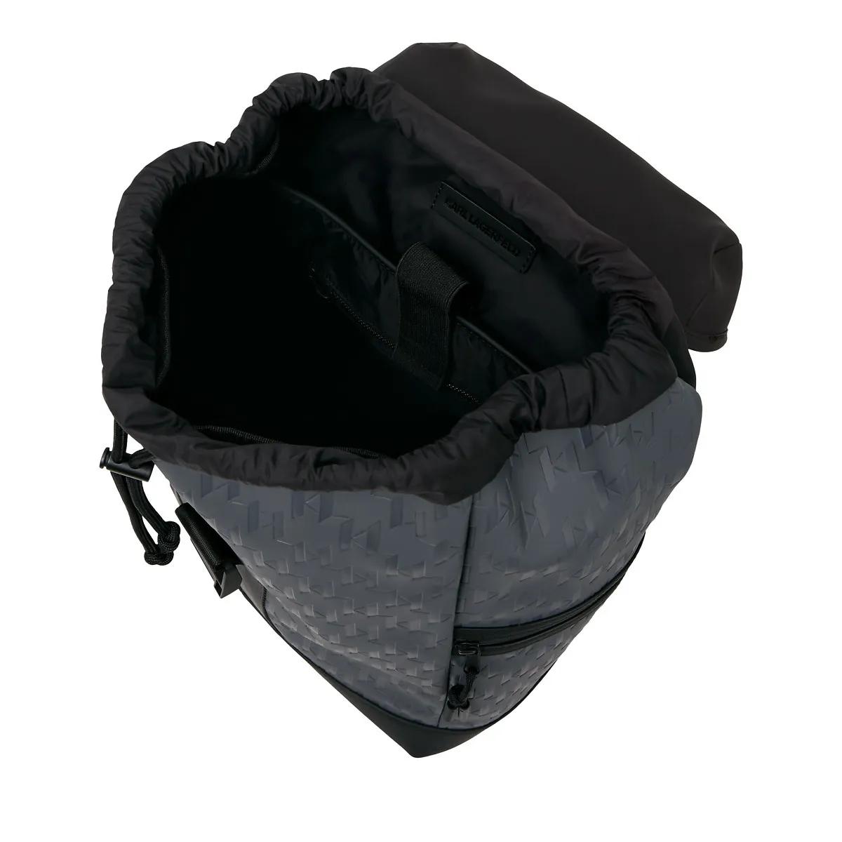 Thumbnail - Karl Lagerfeld Rucksäcke - K/Monogram Rucksack - Gr. unisize - in Grau - für Damen