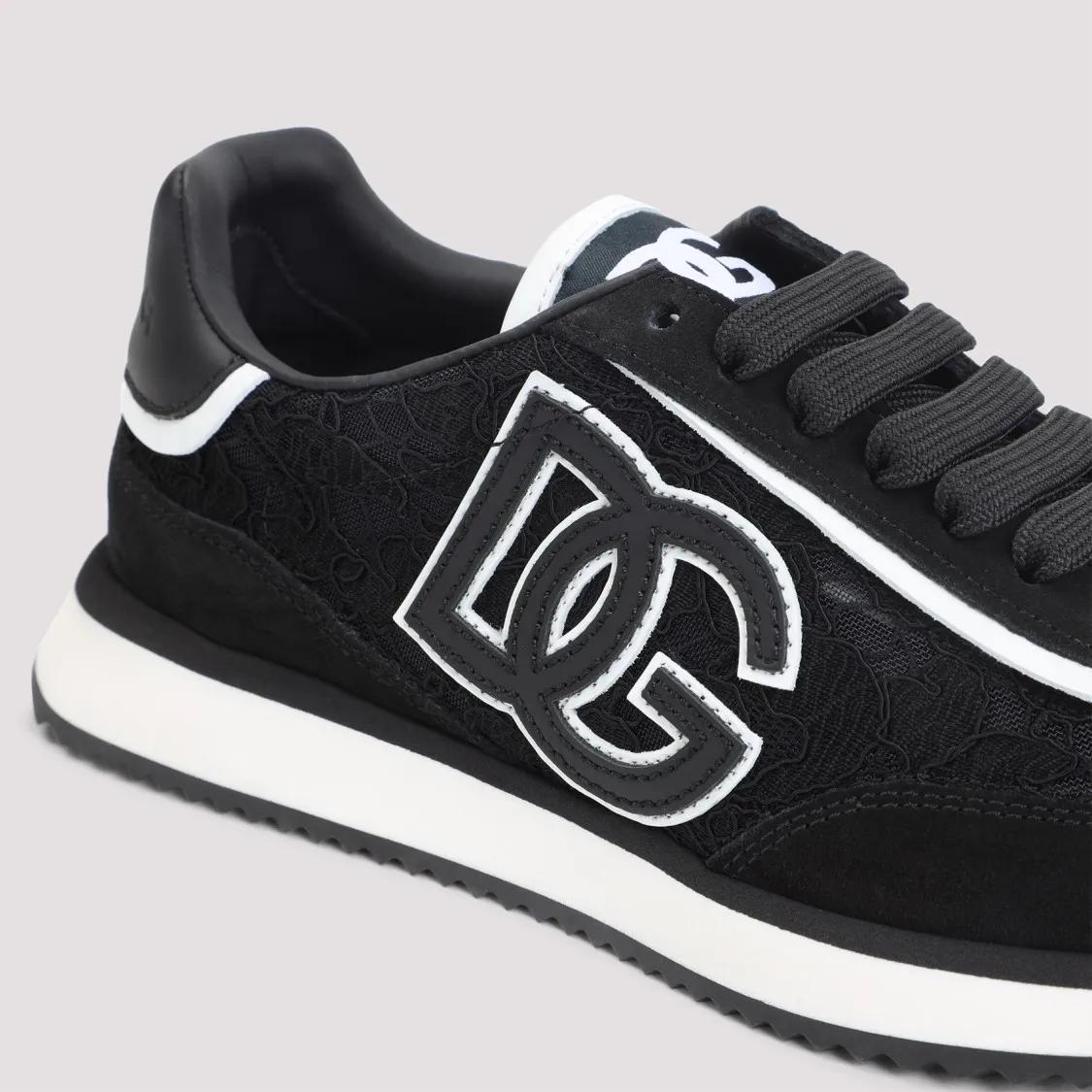 Thumbnail - Dolce&Gabbana Low-Top Sneaker - Leather Sneakers - Gr. 37,5 (EU) - in Schwarz - für Damen