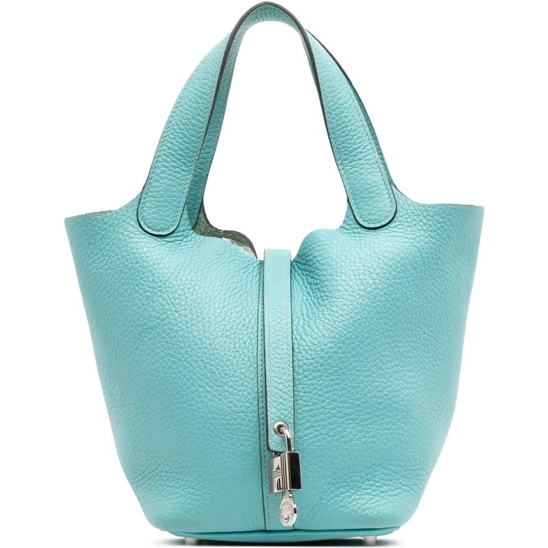 Hermès Fourre-tout Clemence Picotin Lock 18 blau