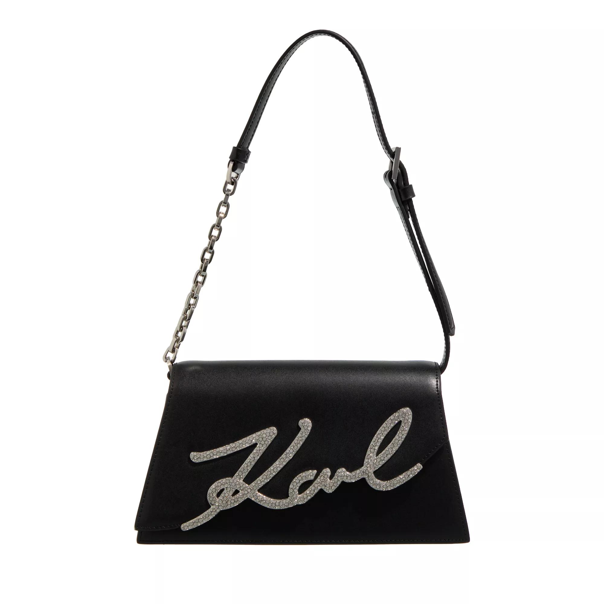 Karl Lagerfeld Crossbody Bags - K/Signature 2.0 Sp Shb Crystal - Gr. unisize - in Schwarz - für Damen