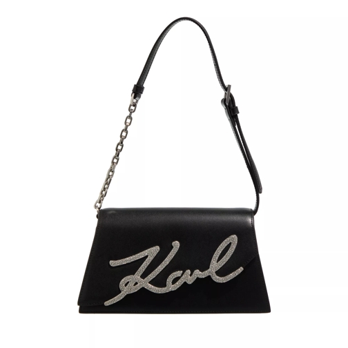 Karl Lagerfeld K/Signature 2.0 Sp Shb Crystal Black Shoulder Bag