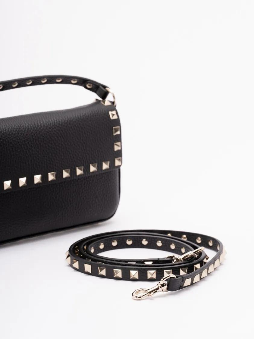 Valentino Garavani Hobo bags `Rockstud` Mini Bag in zwart