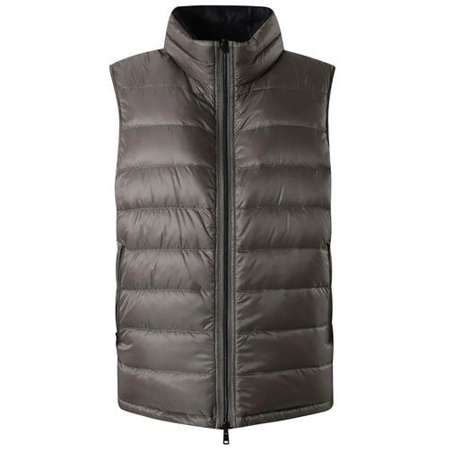 Herno Daunenjacken Reversible Sleeveless Padded Jacket With High Neck Grey