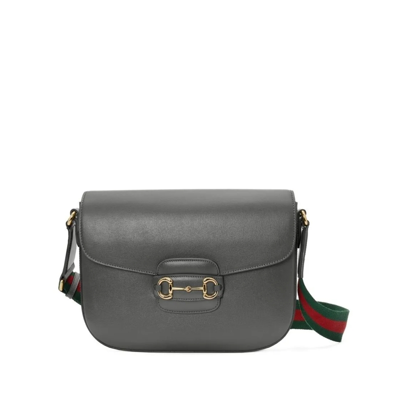 Gucci Schultertasche Calf Leather Shoulder Bag Grey
