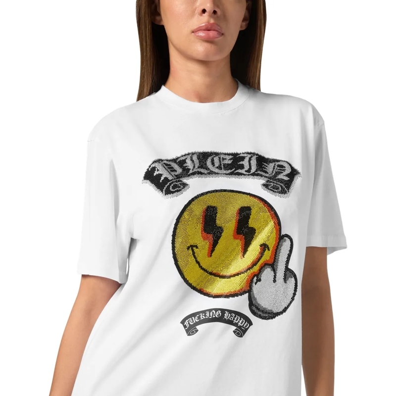 Philipp Plein T-Shirt T-Shirt Smile weiss(Image 5)