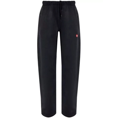 Alexander Wang Logo-Print Cotton Track Pants Black 