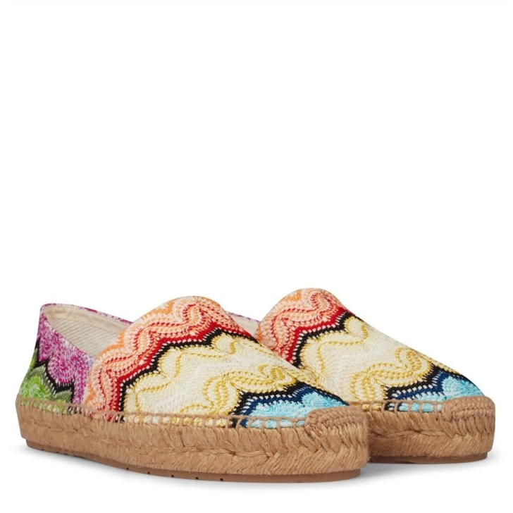 MISSONIミッソーニZig Zag Knitted Espadrillesエスパドリーユ Missoni Elle Zig Zag espadrilles Missoni
