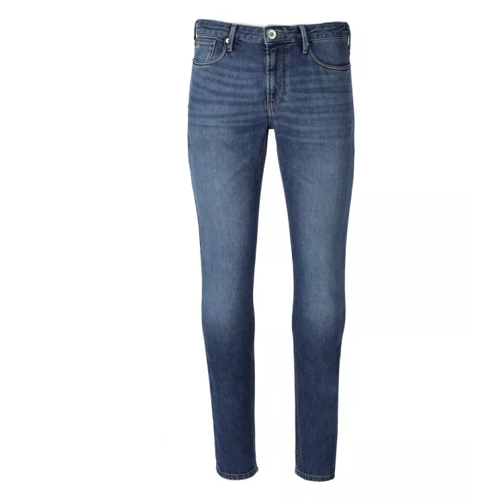 Emporio Armani J06 Slim Fit Medium Blue Jeans Blue Slim Fit Jeans