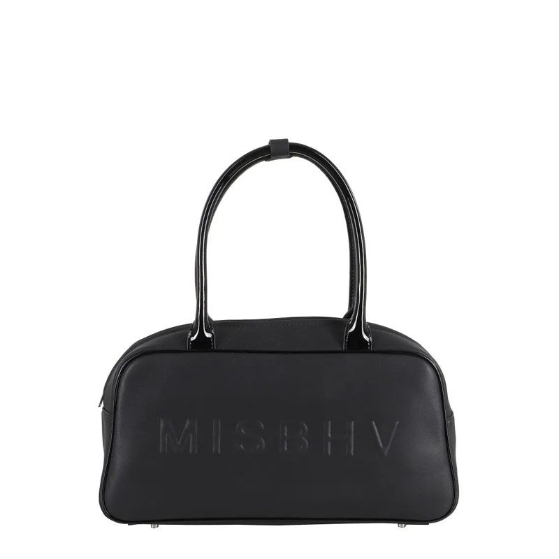 Misbhv Schoudertas Smooth Black Leather Misbhv London Bag Black