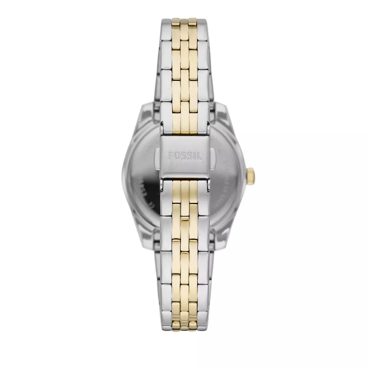 Two-Tone Stainless Steel Watch, SILVER