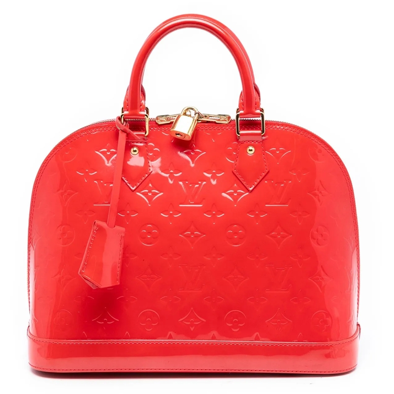 Louis Vuitton Tote Monogram Vernis Alma PM rot