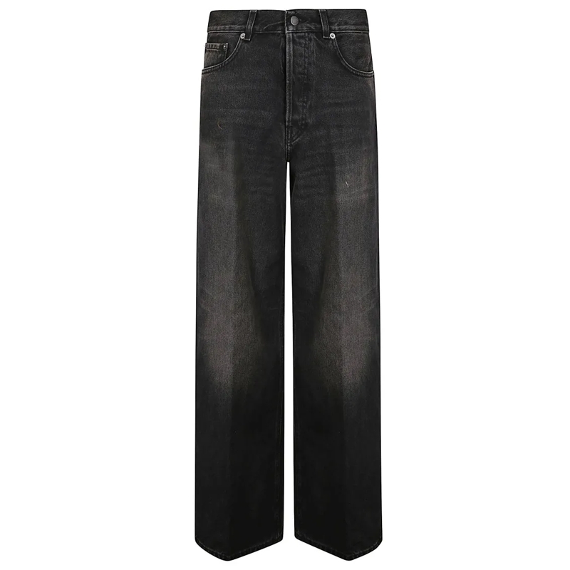 Haikure Jeans Wide Fit Five-Pocket Jeans Black