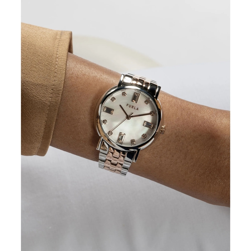 Furla Quarzuhr Quarz-Analoguhr Furla Easy Shape rosa(Image 2)