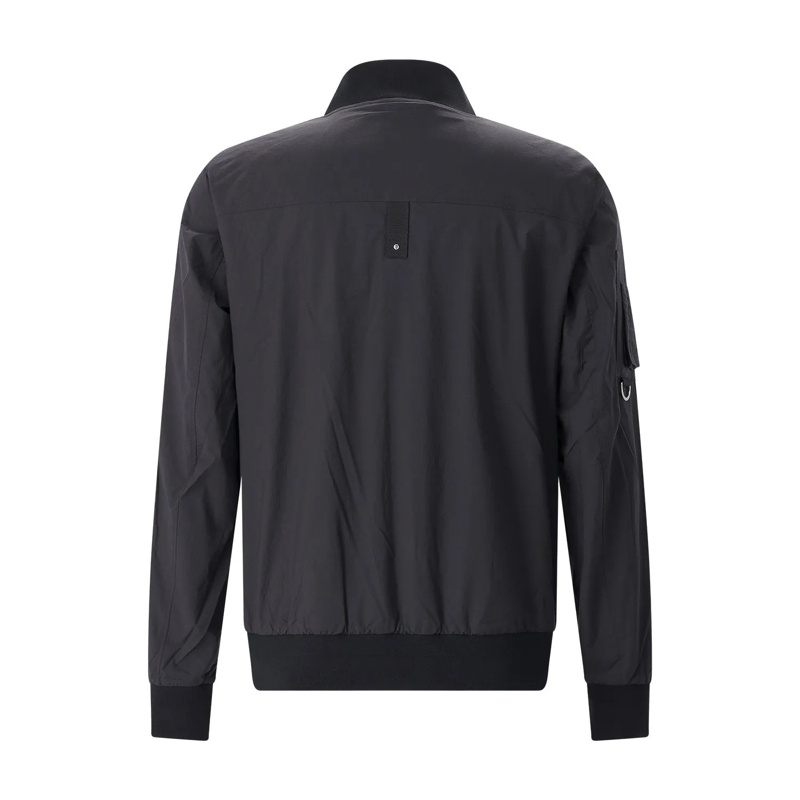 Moose Knuckles Strickjacke Bomberjacke mit Logo schwarz(Image 2)