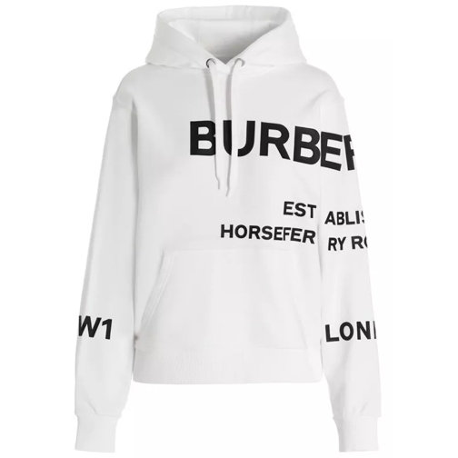 Burberry Logo Hooded Sweatshirt White Felpe