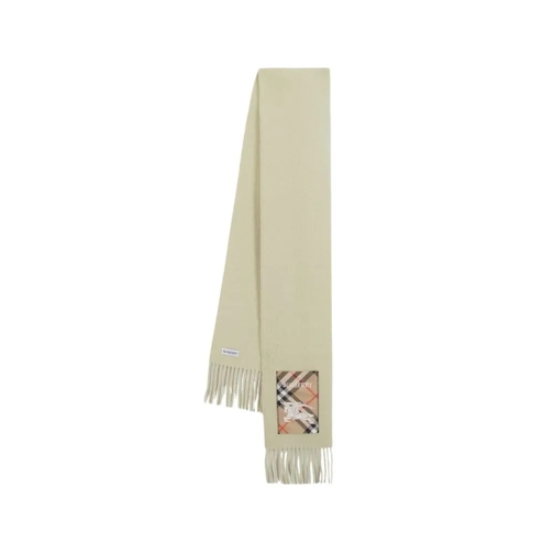 Burberry Écharpe légère Solid Label Scarf - Cashmere - White White