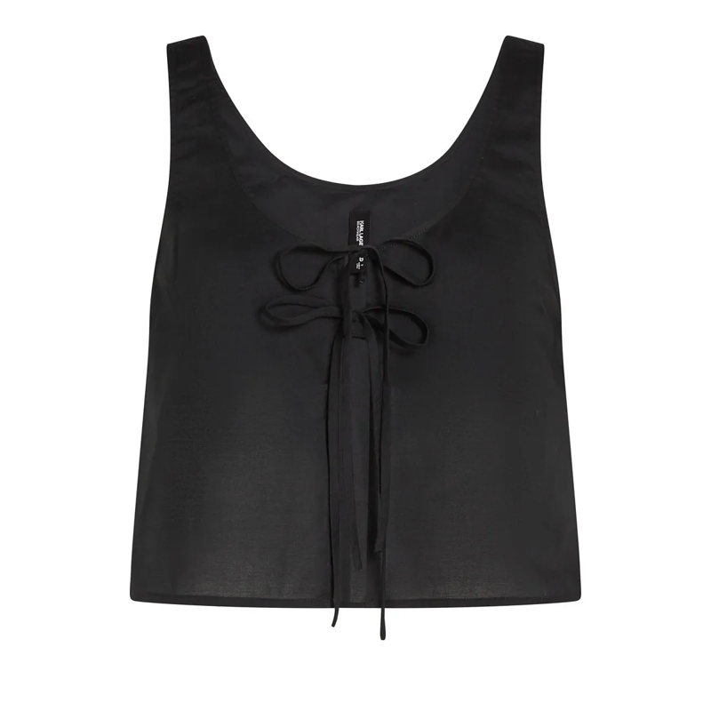 Karl Lagerfeld  Strandtop zum Knoten Top schwarz