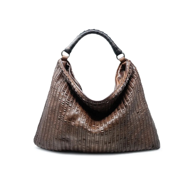 Reptile's House Schultertasche Terra Leather Luna Handbag Black