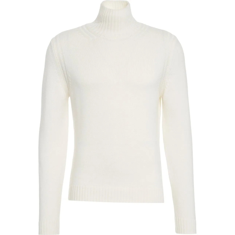 Dondup  Wool turtleneck sweater weiß