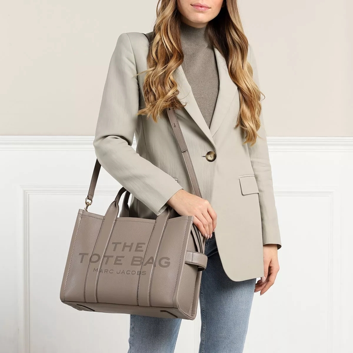 Marc Jacobs The Leather Small Tote Bag in Cement