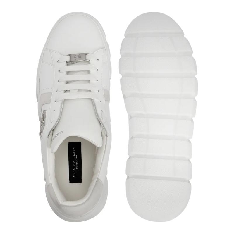 Philipp Plein Low-Top-Sneaker Lo-Top Turnschuhe Hexagon weiss(Image 5)