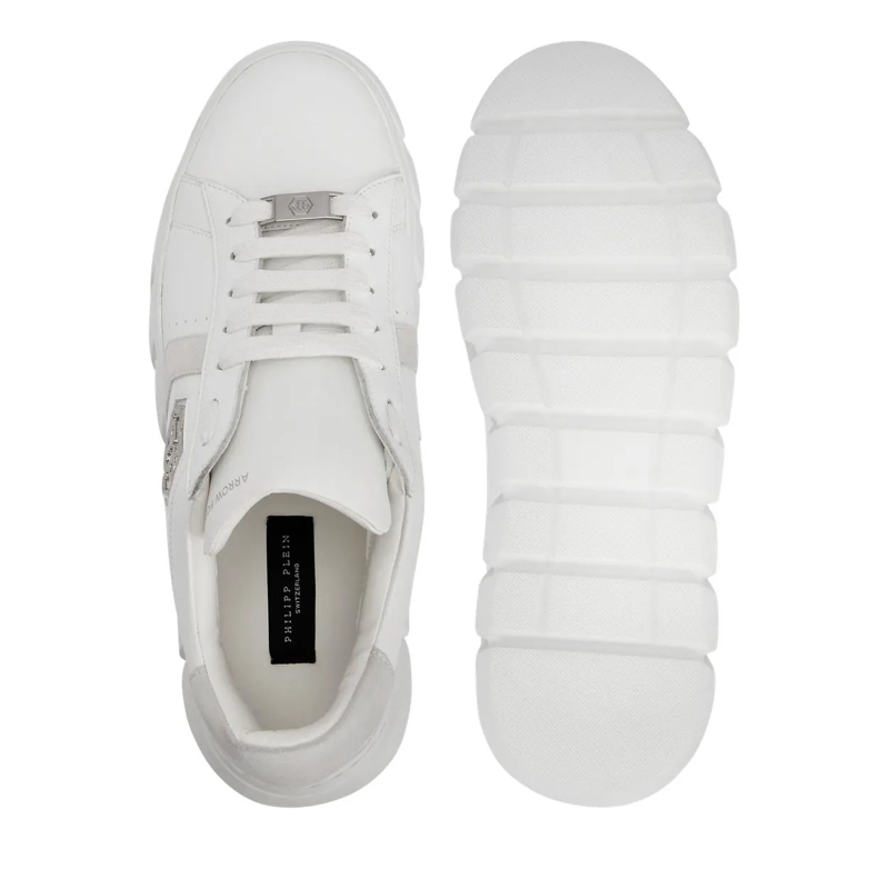 Philipp Plein Low-Top-Sneaker Lo-Top Turnschuhe Hexagon weiss(Image 5)