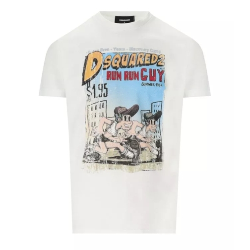 Dsquared2  Run Cool Fit White T-Shirt White