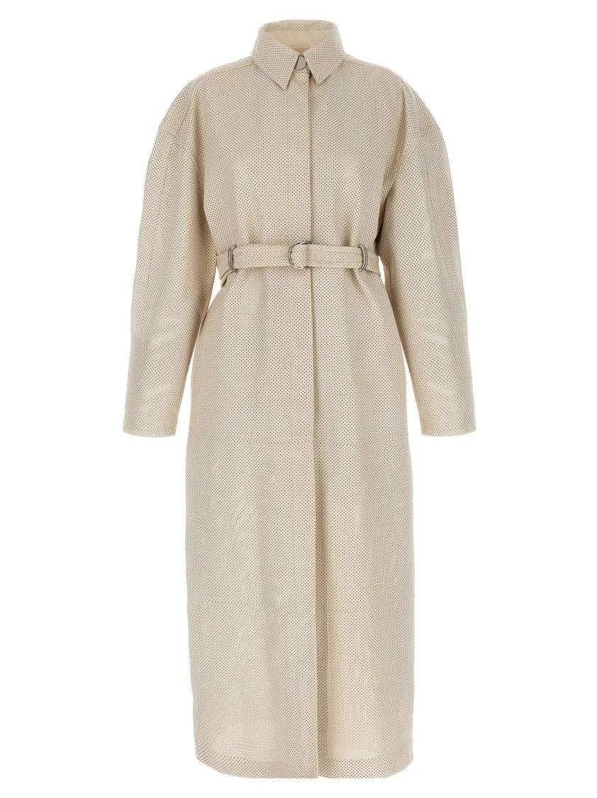 【送料&関税込】antiope1234 Trench Coat Sportmax Sportmax Waterproof Cotton Trench Coat | Neutrals | FARFETCH JO