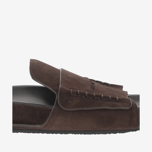 Jacquemus Mocassin Suede Mocassin Sandal Brown (Image 5)