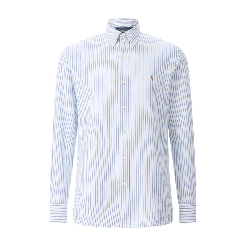 Polo Ralph Lauren Chemise Regular-Fit Hemd aus Baumwolle blau