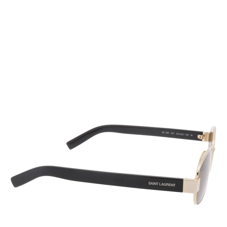 サングラス Saint Laurent Saint Laurent - SL 706 - 001 gold black brown Saint Laurent Sun SL 706 001 Sunglasses - US
