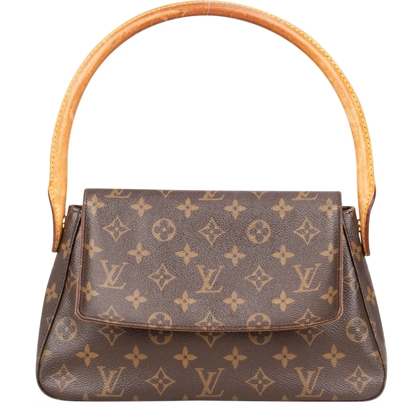 Louis Vuitton Tote Louis Vuitton Canvas Monogram Looping PM Handbag braun
