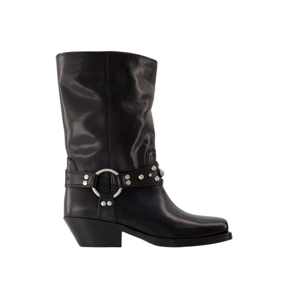 Isabel Marant Stiefel - Antya Boots - Leather - Black - Gr. 36 (EU) - in Schwarz - für Damen