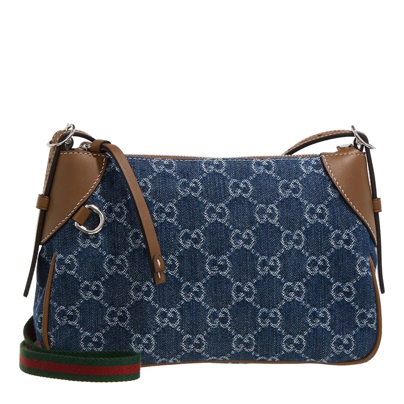 Gucci Crossbody Bag GG Emblem Denim
