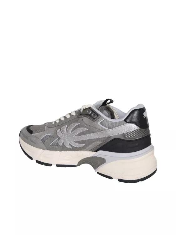 Thumbnail - Palm Angels Low-Top Sneaker - Heren Pa 4 Sneakers Grijs/Groen - Gr. 44 (EU) - in Beige - für Damen