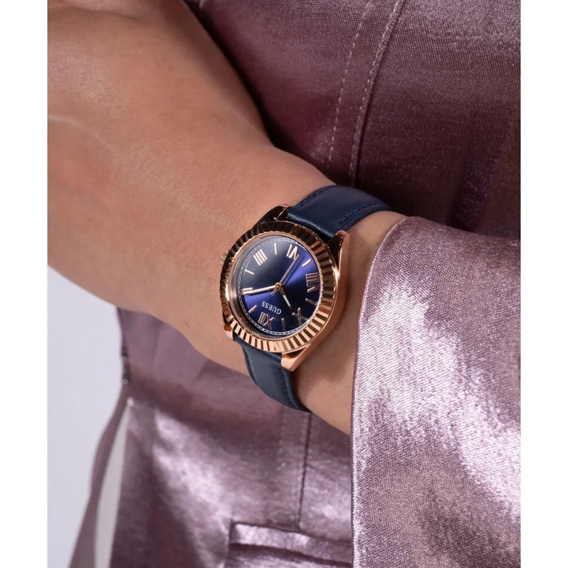 Guess Quarzuhr Quarz-Analoguhr Mini Luna blau(Image 5)