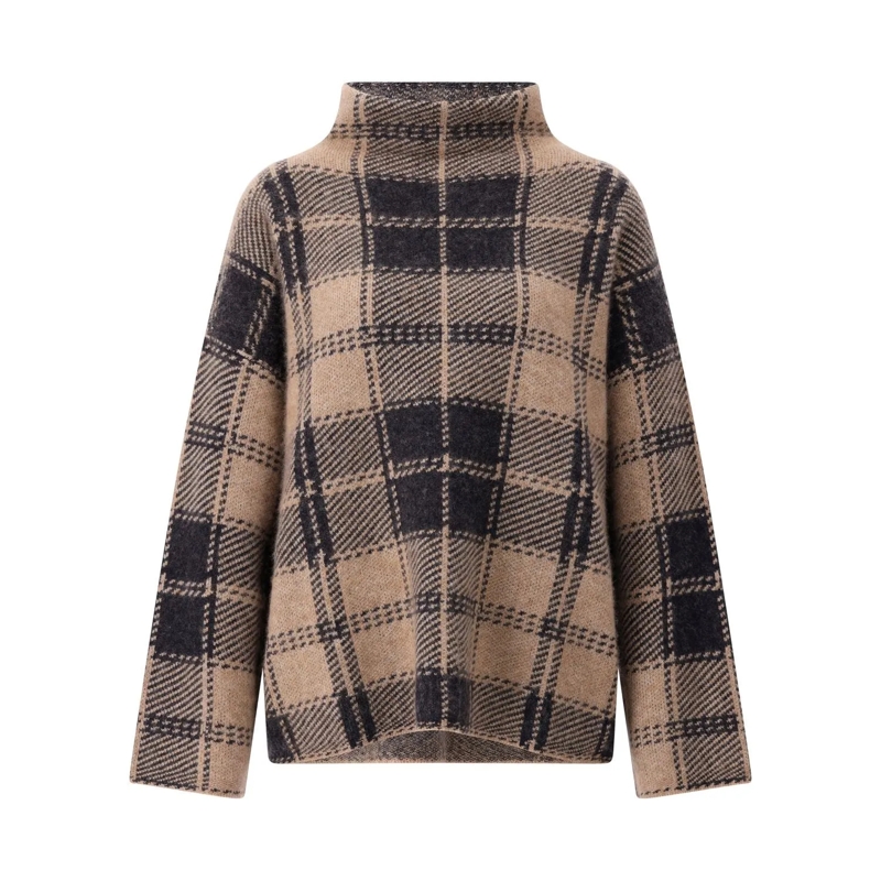 Sminfinity Cardigan Pullover aus Kaschmir & Seide braun