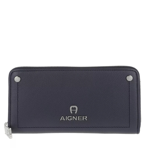 AIGNER Ava Wallet Zipper Marine Portemonnaie mit Zip-Around-Reißverschluss