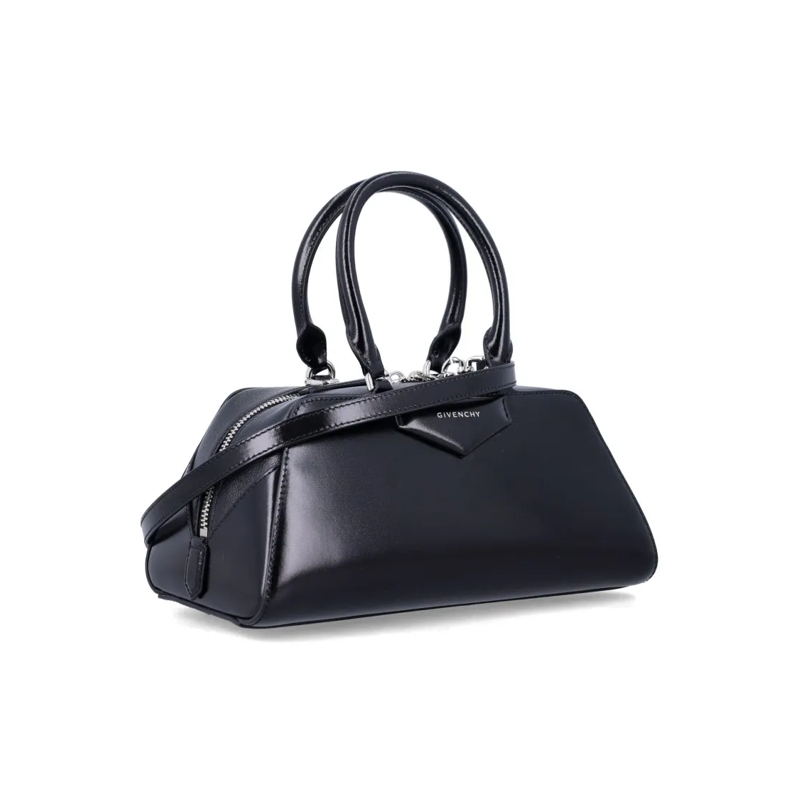 Givenchy Schultertasche Small Antigona East-West Box Leather Bag Black