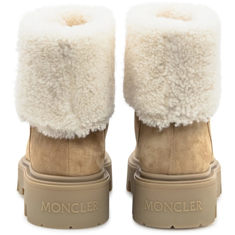 Moncler Bottes Moncler Aurea Ankle Boots Beige beige(Image 3)
