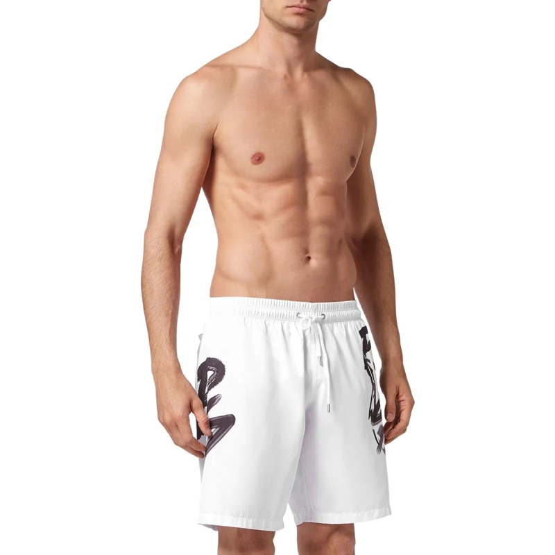 Plein Sport Shorts Badehose Tiger weiss(Image 3)