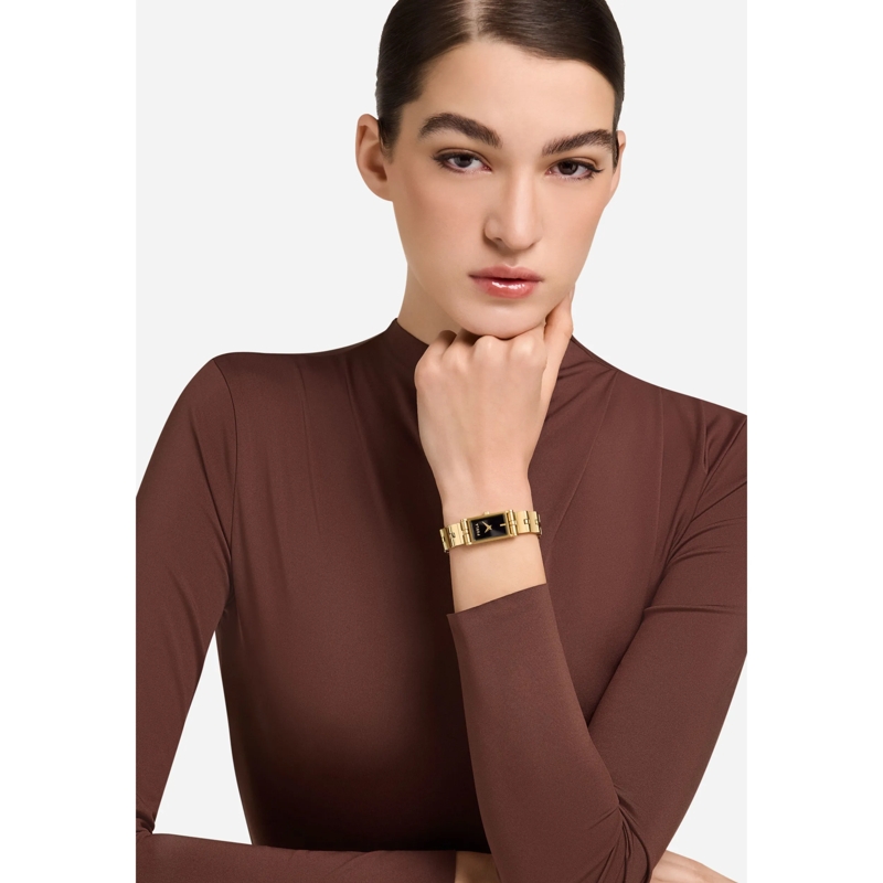 Furla Quarzuhr Quarz-Analoguhr Furla Baguette New gold(Image 5)