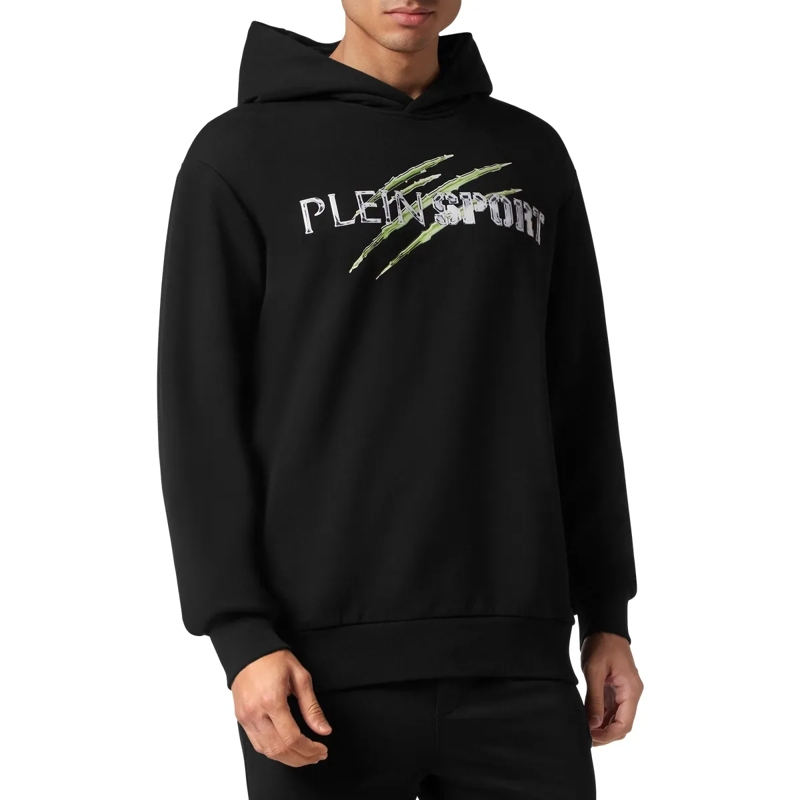 Plein Sport Top Hoodie Chrome Scratch schwarz(Image 3)