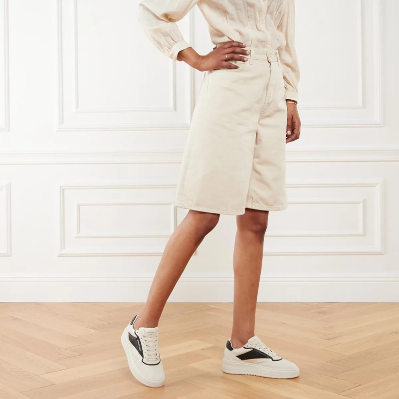 Copenhagen Low-Top-Sneaker CPH89 Leather Mix  Cream/Black(Image 2)